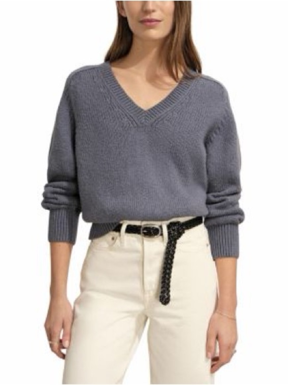 Buck Mason Soft Spun V Neck Sweater NWT